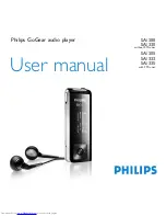 Предварительный просмотр 1 страницы Philips GoGear SA1305 User Manual