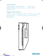 Предварительный просмотр 1 страницы Philips GoGear SA157 User Manual