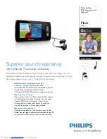 Philips GoGear SA1MUS16K/17 Manual preview