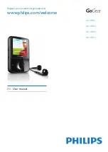 Предварительный просмотр 1 страницы Philips GoGear SA1VBE User Manual