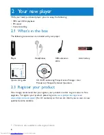 Preview for 8 page of Philips GoGear SA2312 Owner'S Manual