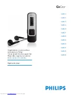 Philips GoGear SA2510 Owner'S Manual предпросмотр