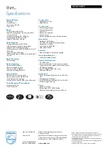 Preview for 2 page of Philips GoGear SA2625KB Specifications