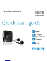 Philips GoGear SA2815 Quick Start Manual предпросмотр