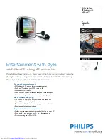 Preview for 1 page of Philips GoGear SA2925R Manual