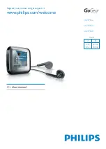 Предварительный просмотр 1 страницы Philips GoGear SA2SPK User Manual