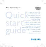 Предварительный просмотр 1 страницы Philips GoGear SA2VBE02KN/02 Quick Start Manual