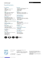 Preview for 2 page of Philips GoGear SA3015 Specifications