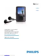 Предварительный просмотр 1 страницы Philips GoGear SA3020 User Manual