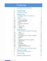 Preview for 3 page of Philips GoGear SA3020 User Manual