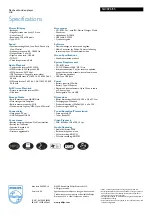 Preview for 2 page of Philips GoGear SA3026 Specifications