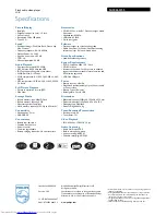 Preview for 2 page of Philips GoGear SA3026K Specifications