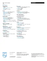 Preview for 2 page of Philips GoGear SA3028 Specifications