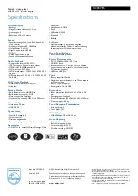 Preview for 2 page of Philips GoGEAR SA3047 Specifications