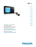 Philips GoGear SA3225 User Manual preview