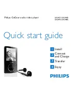 Philips GoGear SA3425 Quick Start Manual preview