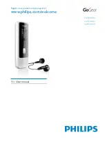 Philips GoGear SA3M 02 Series User Manual предпросмотр