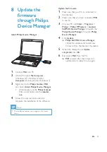 Предварительный просмотр 25 страницы Philips GoGear SA3M 02 Series User Manual