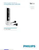 Предварительный просмотр 1 страницы Philips GOGEAR SA3MXX02 User Manual