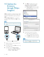 Предварительный просмотр 42 страницы Philips GOGEAR SA3VBE04 User Manual