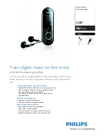 Preview for 1 page of Philips GoGear SA4325 Manual