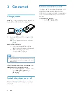 Preview for 10 page of Philips GoGEAR SA4LIT02 User Manual