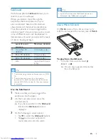 Preview for 11 page of Philips GoGEAR SA4MUS08 User Manual