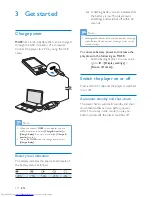 Preview for 12 page of Philips GoGEAR SA4MUS08 User Manual