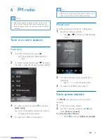 Preview for 17 page of Philips GoGEAR SA4MUS08 User Manual