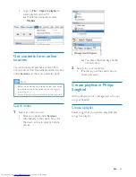 Preview for 29 page of Philips GoGEAR SA4MUS08 User Manual