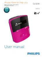 Philips GoGEAR SA4RGA User Manual preview