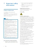 Предварительный просмотр 4 страницы Philips GoGEAR SA4RGA User Manual