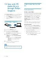 Предварительный просмотр 22 страницы Philips GoGEAR SA4VD404 User Manual