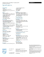 Preview for 3 page of Philips GoGear SA5285BT Specifications