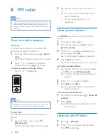 Preview for 20 page of Philips GoGEAR SA5AZU User Manual