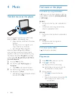 Предварительный просмотр 10 страницы Philips GoGEAR SA5MXX User Manual