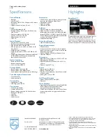 Preview for 2 page of Philips GoGear SA6045 Specifications