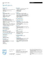 Preview for 3 page of Philips GoGEAR SA6086 Specifications