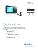 Preview for 1 page of Philips GoGear SA6087/37 Manual