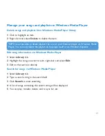 Preview for 26 page of Philips GoGear SA9100 User Manual