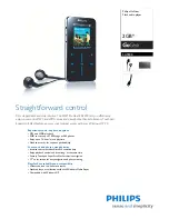 Preview for 1 page of Philips GoGear SA9200 Manual