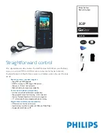 Preview for 1 page of Philips GoGear SA9200 Specifications