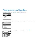 Предварительный просмотр 28 страницы Philips GOGEAR SHOQBOX PSS231 User Manual