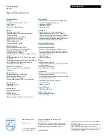 Preview for 3 page of Philips GoGear ViBE SA1VBE04K/ Specifications