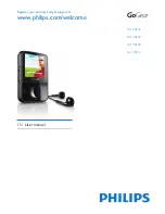 Philips GOGEAR VIBE SA1VBE04RS User Manual preview