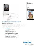 Предварительный просмотр 1 страницы Philips GOGEAR VIBE SA2VBE08S Manual