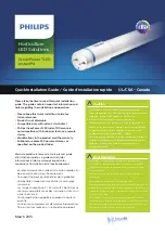 Philips GreenPower TLED InstantFit Quick Installation Manual preview