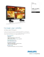 Предварительный просмотр 1 страницы Philips HalO BDL4230EC Brochure