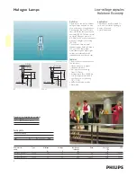 Preview for 1 page of Philips Halogen Lamps Specifications