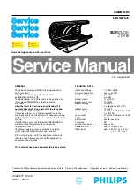 Philips HB 581/A Service Manual preview